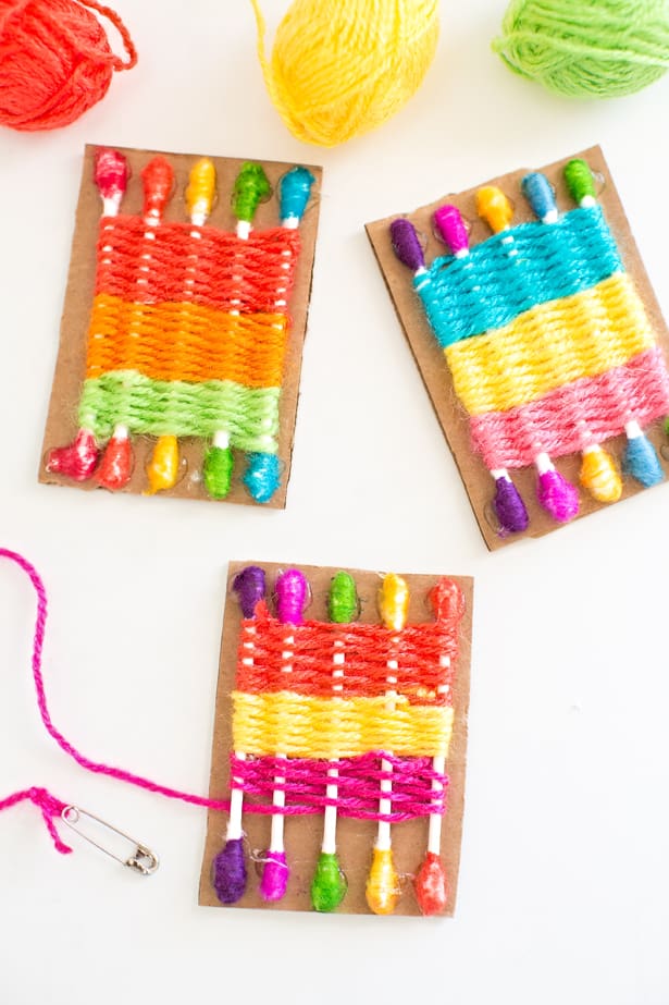 HOW TO MAKE A Q-TIP WEAVING LOOM FOR KIDS
